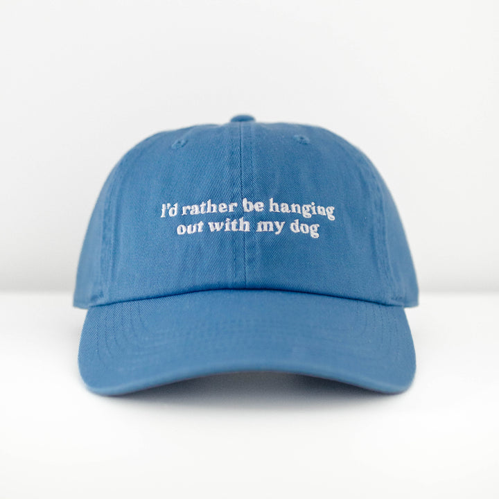 Rather Be With My Dog Embroidered Baseball Cap