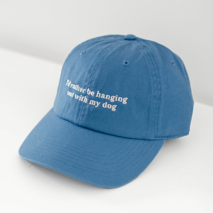 Rather Be With My Dog Embroidered Baseball Cap