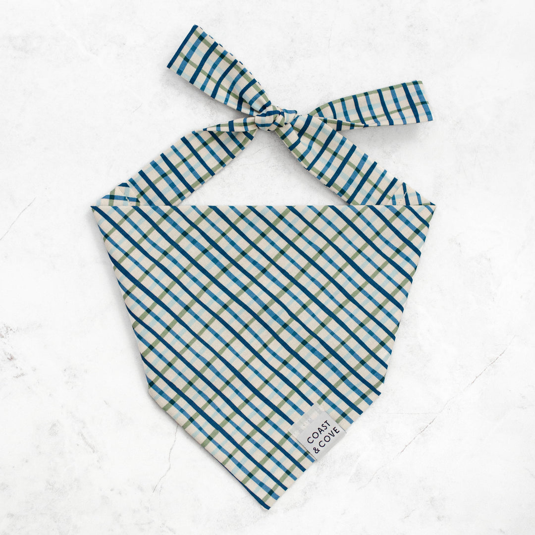 Retro Plaid Lake Days Bandana
