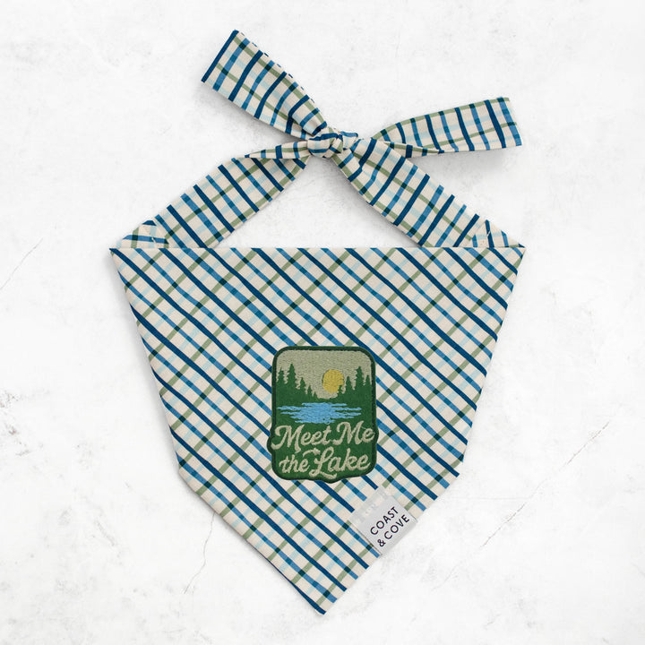 Retro Plaid Lake Days Bandana