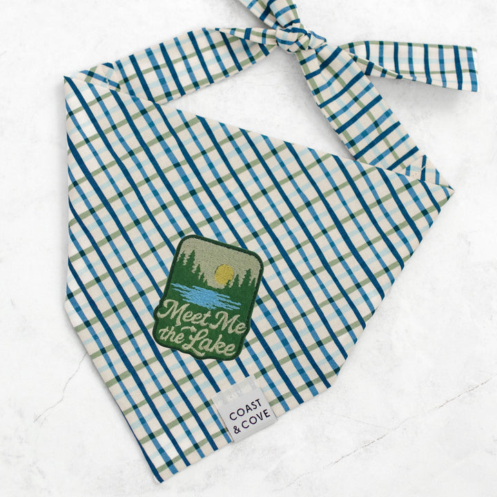 Retro Plaid Lake Days Bandana