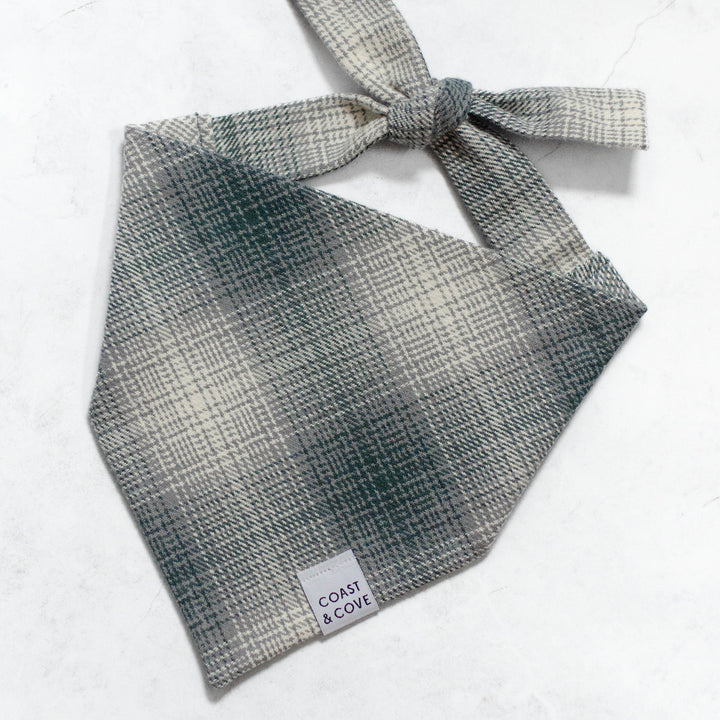 Snowfall Plaid Flannel Bandana