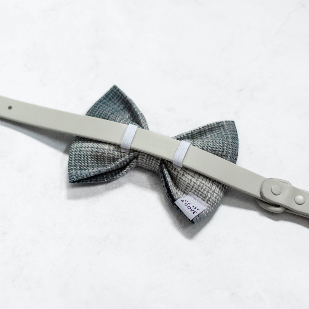 Snowfall Plaid Flannel Bow Tie