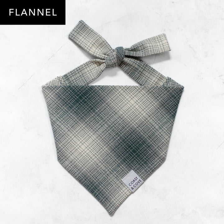 Snowfall Plaid Flannel Bandana