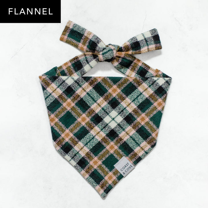 Sugarplum Plaid Flannel Bandana