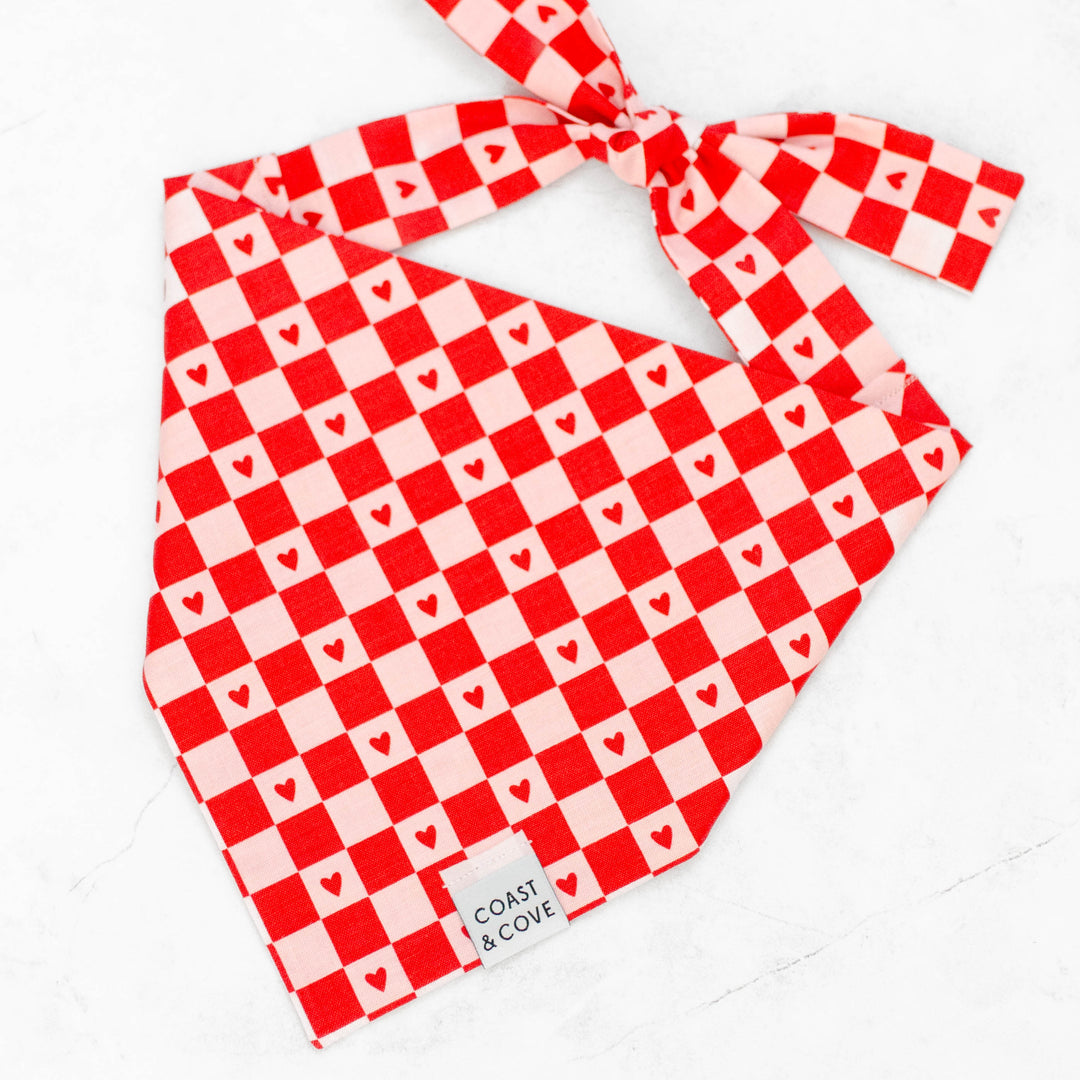 Valentine Check Bandana