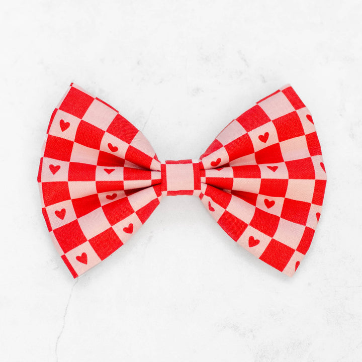 Valentine Check Bow Tie
