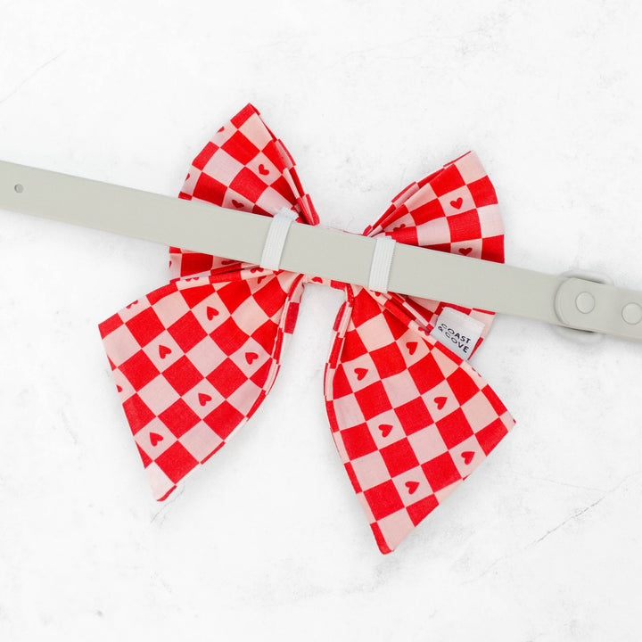 Valentine Check Sailor Bow