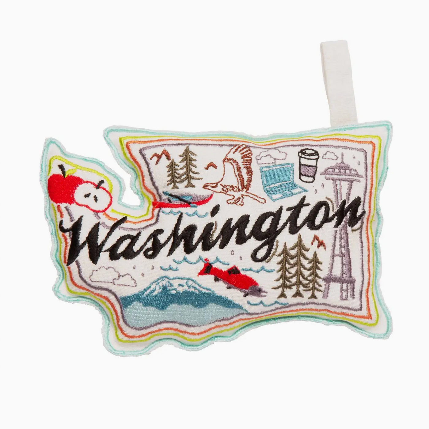 Washington State Embroidered Squeak Toy