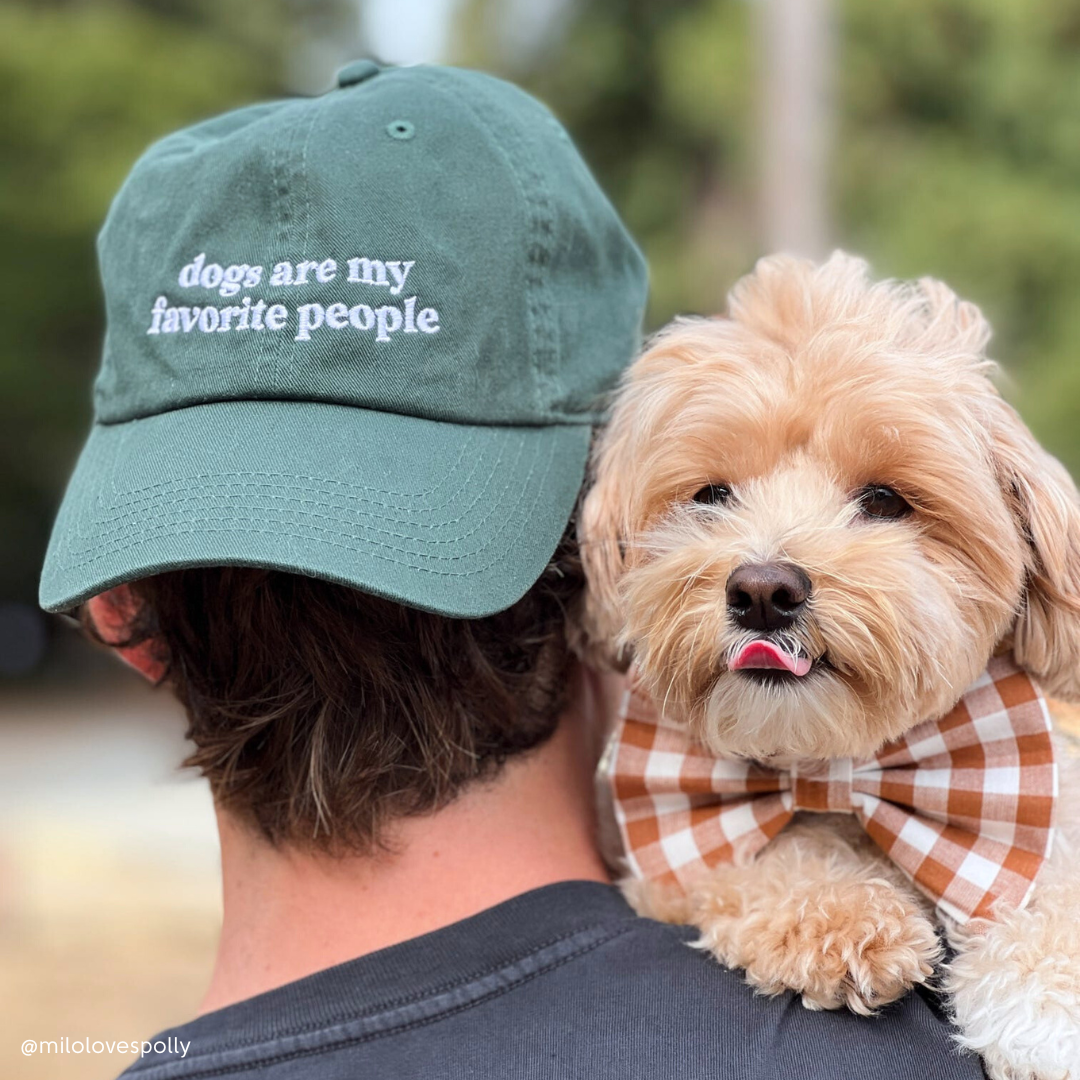 Dogs Are My Fav Embroidered Baseball Cap