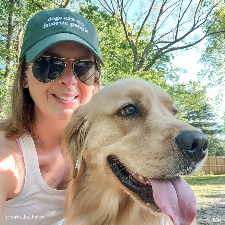 Dogs Are My Fav Embroidered Baseball Cap