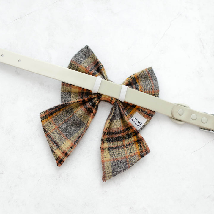 Willow Plaid Flannel Sailor Bow