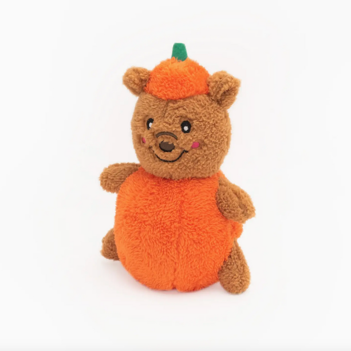 Halloween Pumpkin Bear Dog Toy