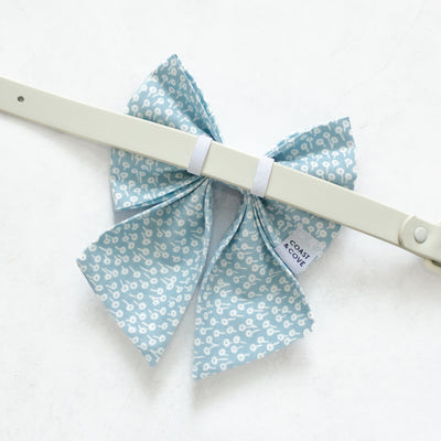 Baby Blue Dandelion Sailor Bow