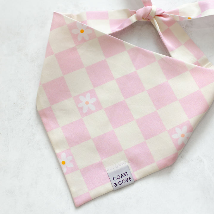 Millennial Pink Check Bandana