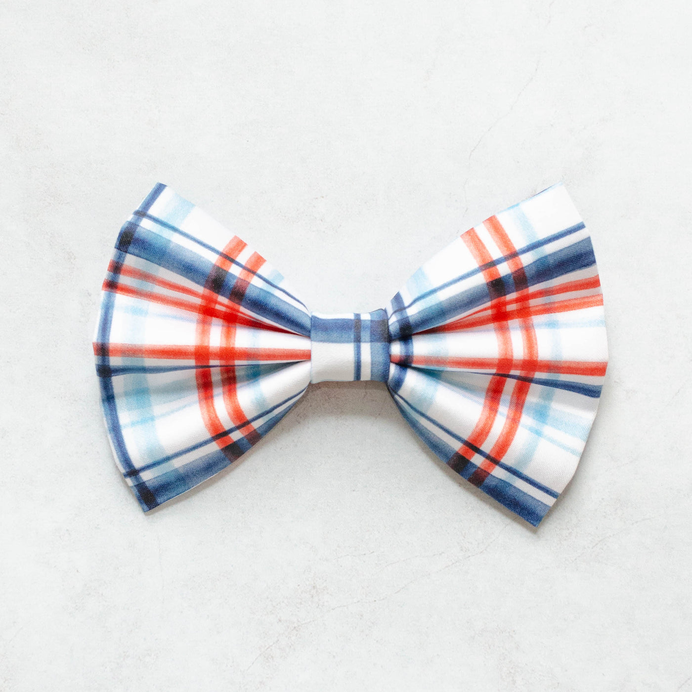 Patriotic Plaid Bow Tie