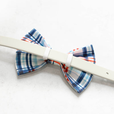 Patriotic Plaid Bow Tie
