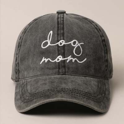 Dog Mom Embroidered Baseball Cap